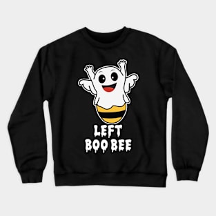 Left Boo Bee - halloween couples costume Crewneck Sweatshirt